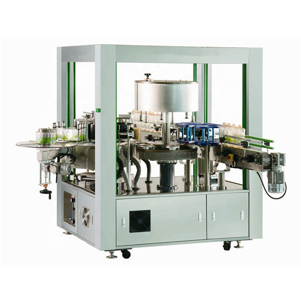 Forgó címkéző gép elöl és hátul