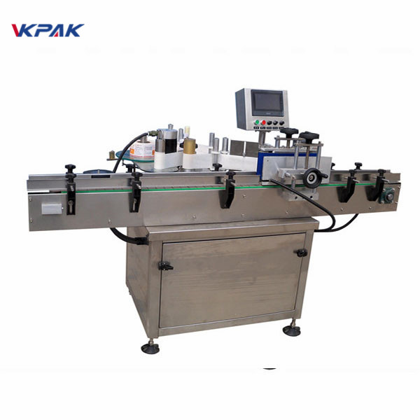 SUS304 szervomotor automatikus kerek palack címkéző gép PLC vezérlés