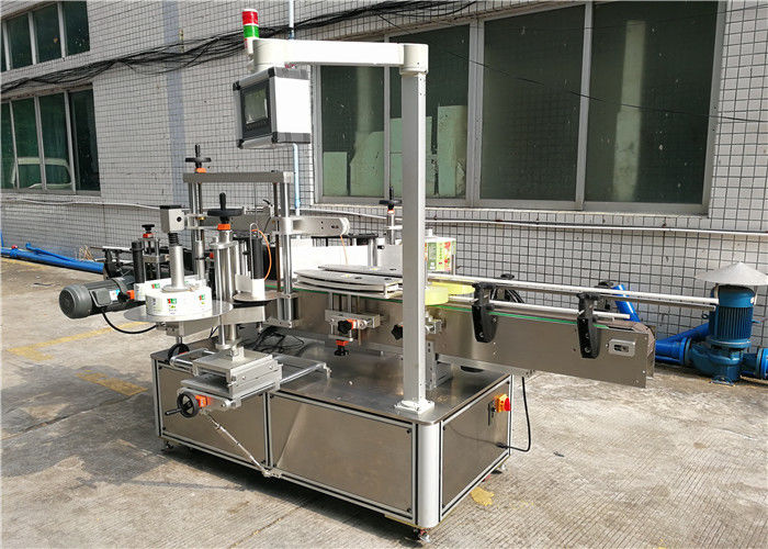 Kína sampon lapos üveg címkéző gép, öntapadó címkéző gép első és hátsó szállítója