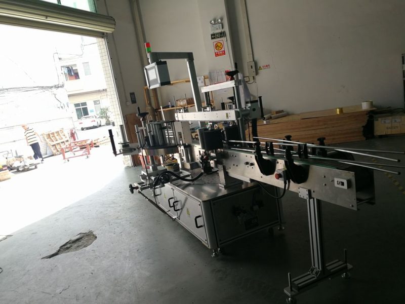 Kína kettős arcú kerek palack matrica címkéző gép, címke szélessége 190 mm-es szállító