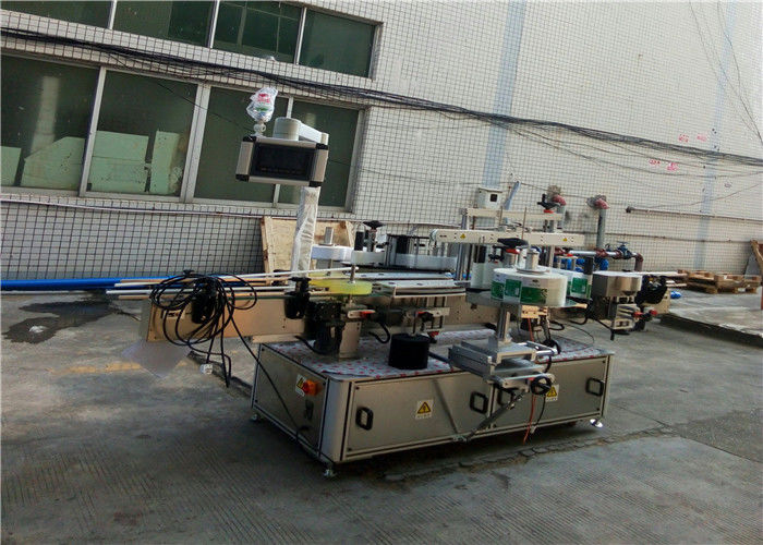 Kína automatikus kétoldalas címkéző gép lapos négyzet alakú üvegedény szállítóhoz