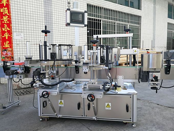 Kétoldalas első és hátsó öntapadó címkéző gép érintőképernyővel, teljesen automatikus